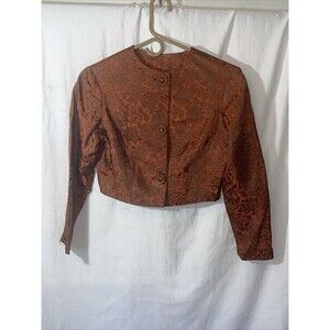 Blazer, jacket vintage original 50s 60s union secretary floral handmade office